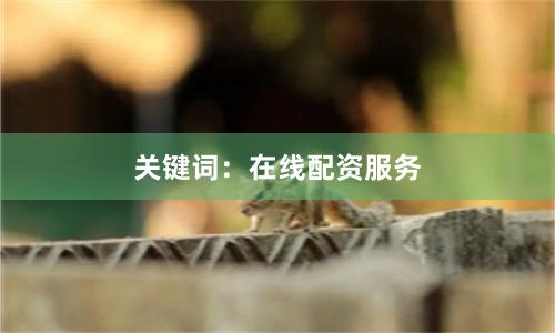 关键词：在线配资服务